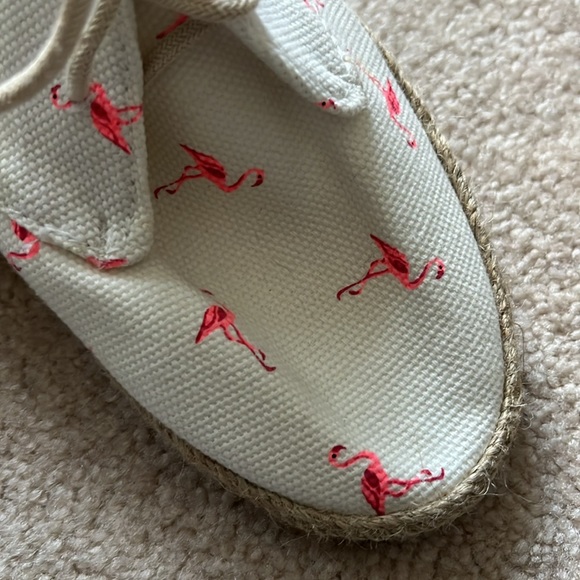 EUC Flamingo Espadrille Sneakers || Pink and White - Picture 2 of 4